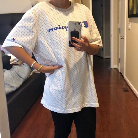 CHAMPION Reversible Perforated White T shirt - Picture 4 of 4